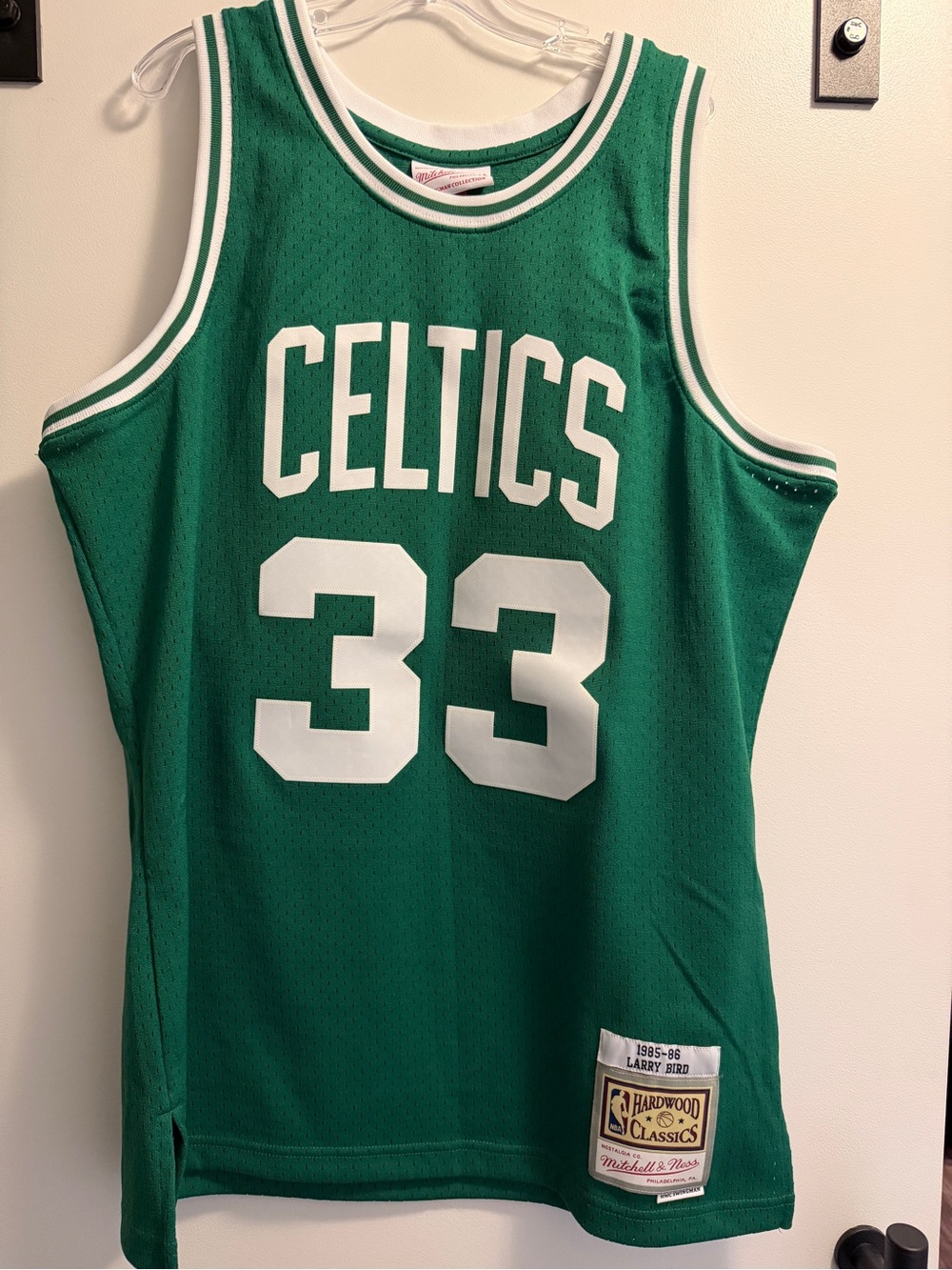 Mitchell & Ness Green Celtics #33 Larry Bird Hardwood Classics Jersey